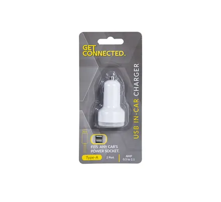 Usb Iin Car Charger 2.1amp 2 Port