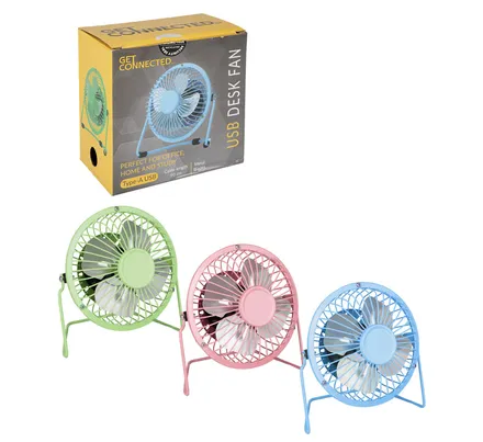 Mini Usb Desk Fan 13.5cm Diameter