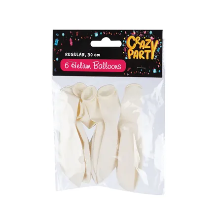 White Balloons, 6-Pack