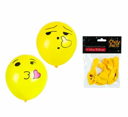 Icon Balloons, 6-Pack