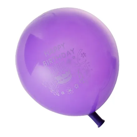 Purple Happy Birthday Balloon, 1-Piece