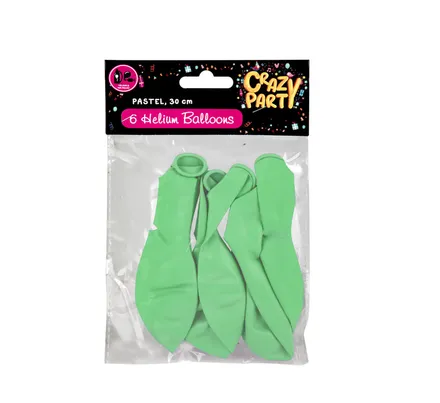 Patel Green Balloon, 6-Pack