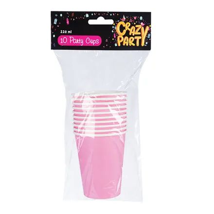 Pink Party Cups, 10-Pack