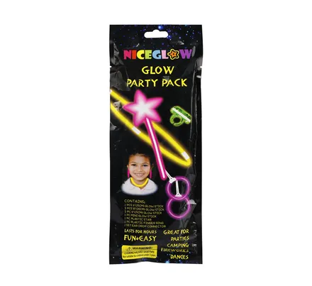 Girls Glow Stick Party Pack, 5-Piece