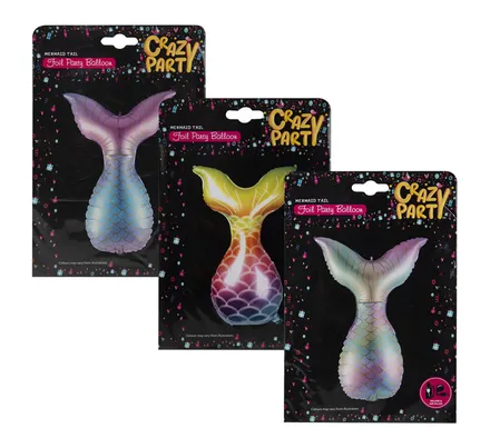 Novelty Mermaid Tail Helium Balloons