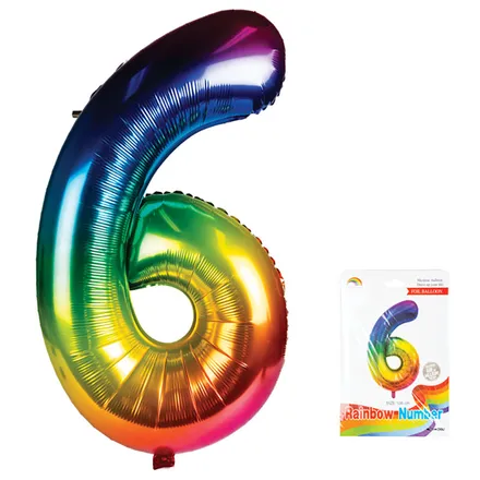 Rainbow Helium Balloon, 6