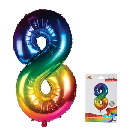 Rainbow Helium Balloon, 8