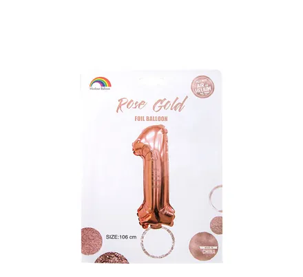 Rose Gold Helium Balloon, 1