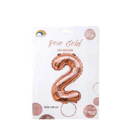 Rose Gold Helium Balloon, 2