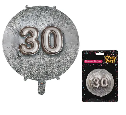 Milestone Foil Helium Balloon, 30