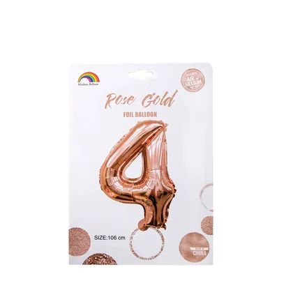 Rose Gold Helium Balloon, 4