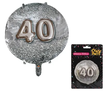 Milestone Foil Helium Balloon, 40