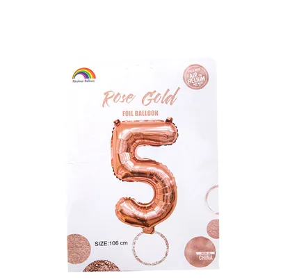 Rose Gold Helium Balloon, 5