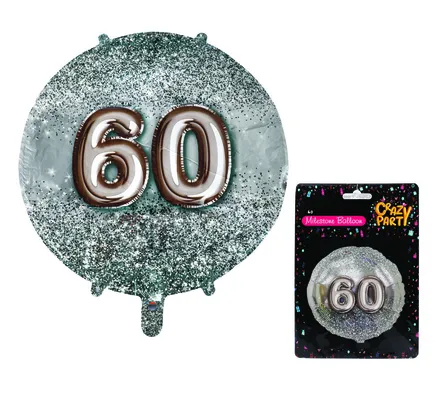 Milestone Foil Helium Balloon, 60