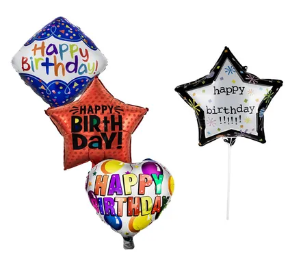 Happy Birthday Air Filled Shape Balloon