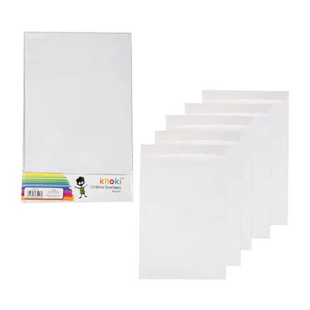 C4 Envelopes, 5-Pack