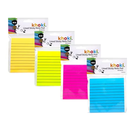 Reminder Sticky Notes Lined, 90 Sheets