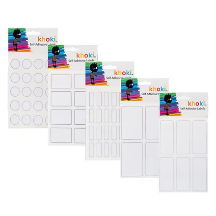 Self Adhesive Labels, Assorted