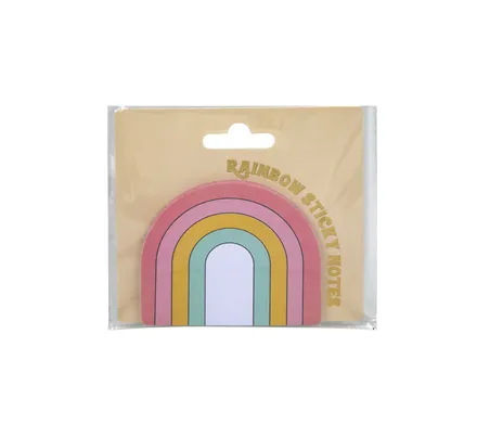 Novelty Sticky Rainbow Notes, 40-Sheets