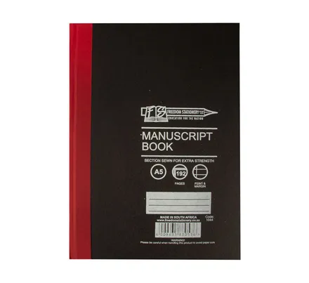 A5 Hardcover Manuscript Book, 192 Pages