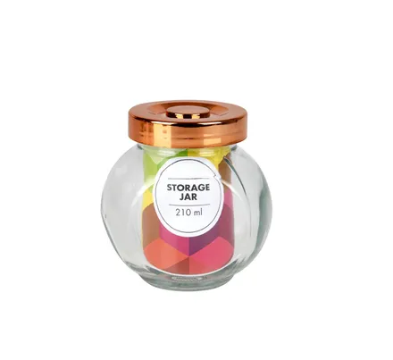 Glass Storage Jar, 210ml