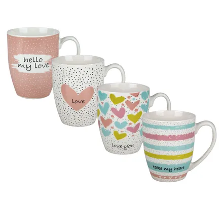 Love Mug Pastel Print, 350ml