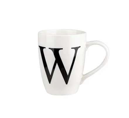 Letter Mug W, 400ml