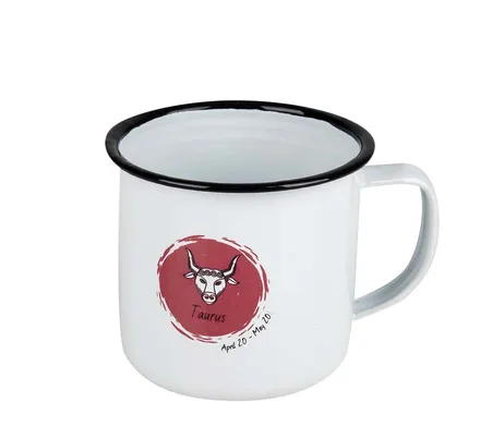 Enamel Horoscope Mug, Taurus, 8cm