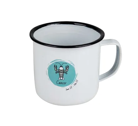 Enamel Horoscope Mug, Cancer, 8cm