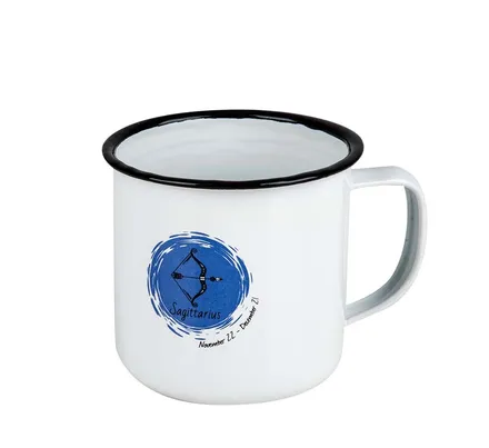 Enamel Horoscope Mug, Sagittarius, 8cm