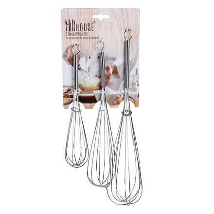 Whisk Set 3 Piece 30, 25, 20cm