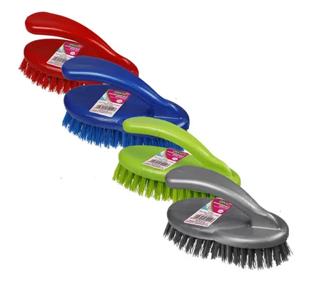 Plastic Scrubbing Brush, 14cm