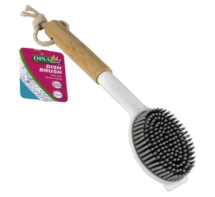 Bamboo Handle Dish Brush, 22cm