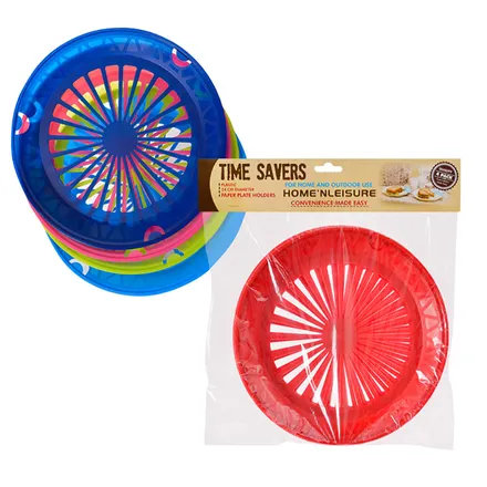 Paper Plate Holders 4 Pack Plastic