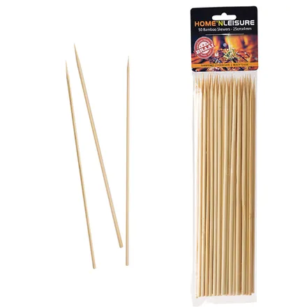 Bamboo Skewers 4mm X 25cm, 50 Pack