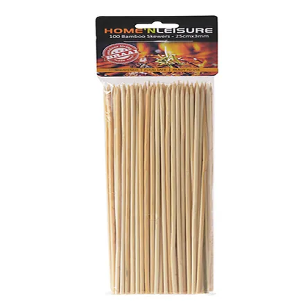 Bamboo Skewers 3mm X 25cm, 100 Pack