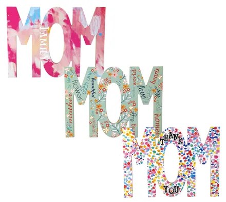 Wall Plaque Mom Cut Out, 24cm