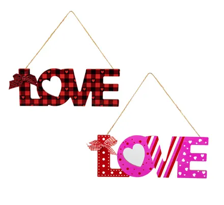 Wall Plaque Love Heart, 18cm