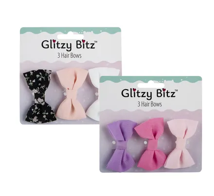 Hair Bows, 3-Piece