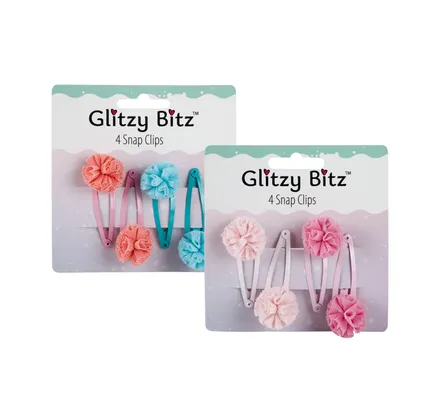 Snap Hairpins, 4-Piece