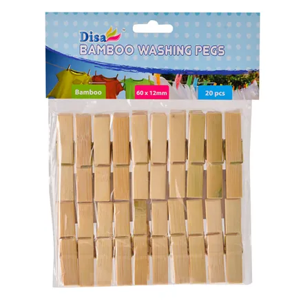 Washing Pegs 60mm, 20-Piece