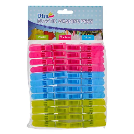 Washing Pegs 70mm, 24-Piece