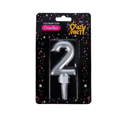 Birthday Candle, Large Foil, 2