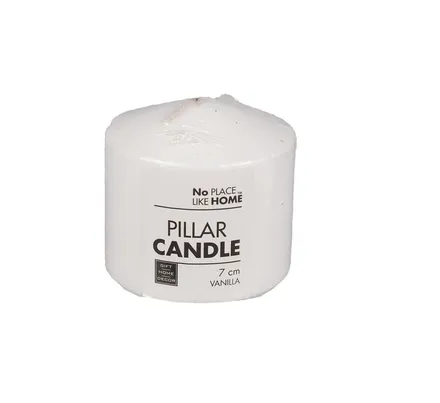 Pillar Candle 7 X 7cm White Scented