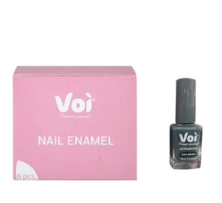 Voi Nail Polish, Lead Grey, 12ml