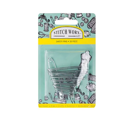 Safety Pins 20 Piece Assorted Sizes