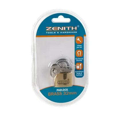 Padlock Brass, 32mm