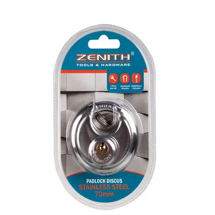 Padlock Discus Stainless Steel 70mm