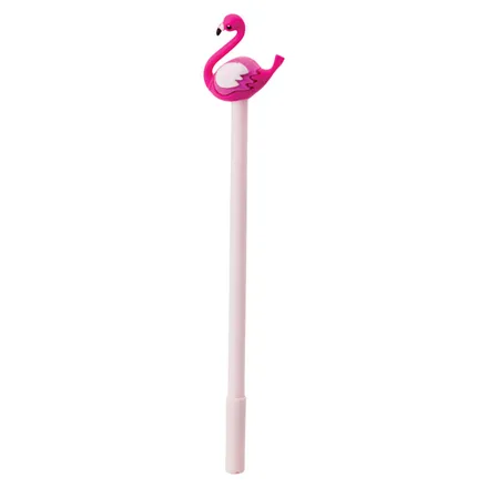 Novelty Single Pen Flamingo