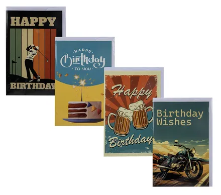 Male Birthday Card & Envelope